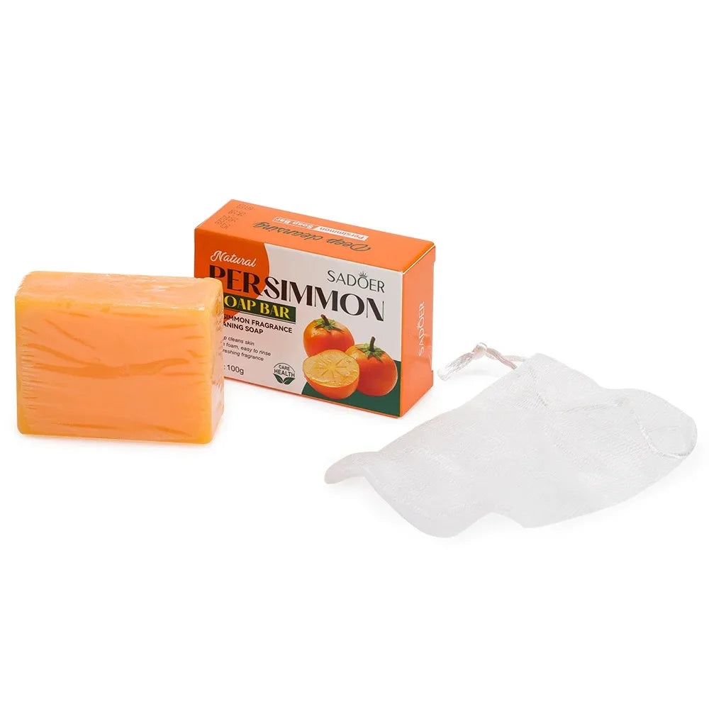 Natural Persimmon Exfoliating Cleansing Soap Bar
