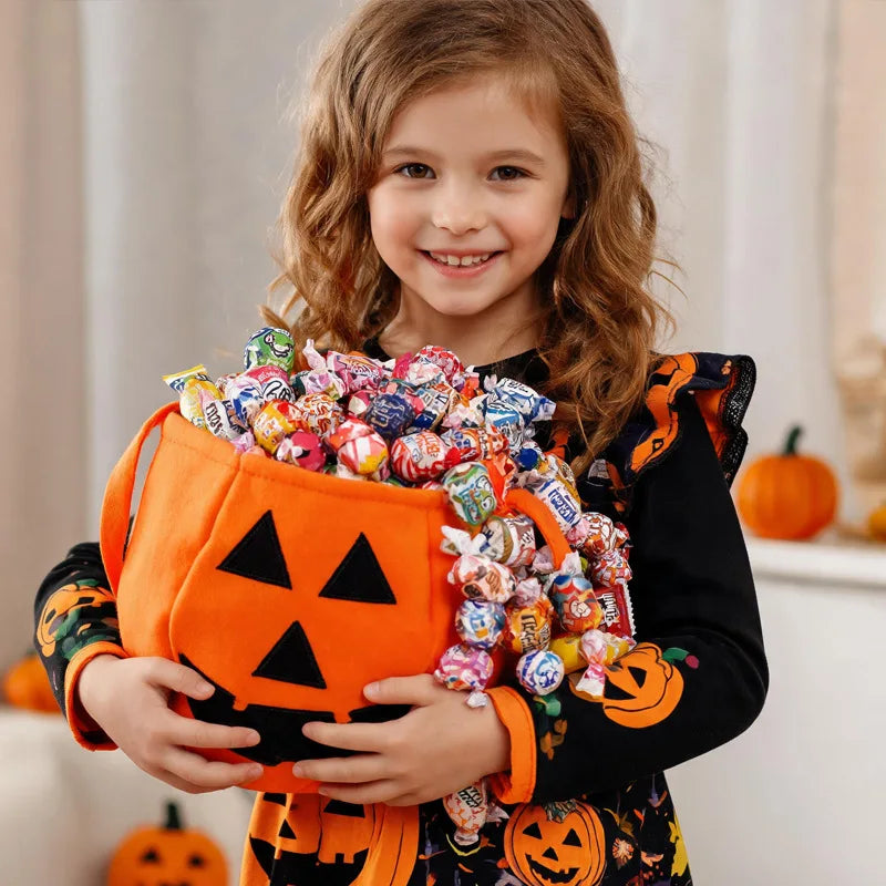 Festive Halloween Candy Trick-or-Treat Bag for Kids
