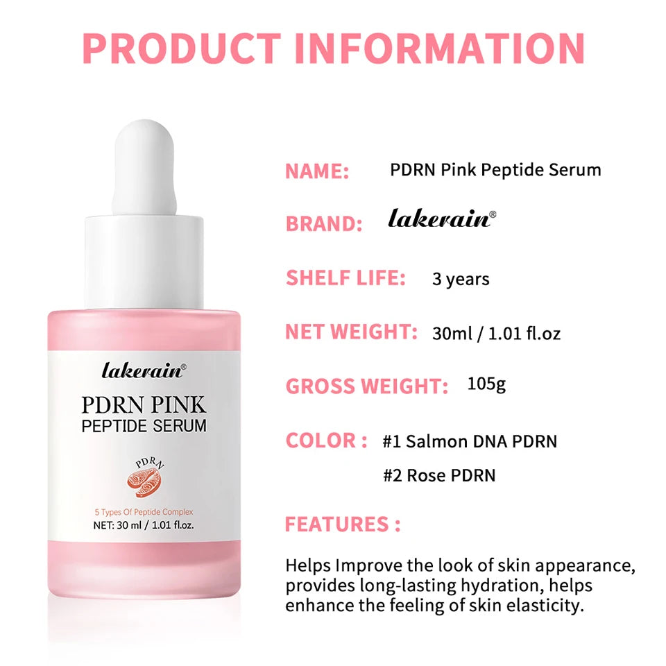 Pink Peptide Hydrating Face Serum for Radiant Skin