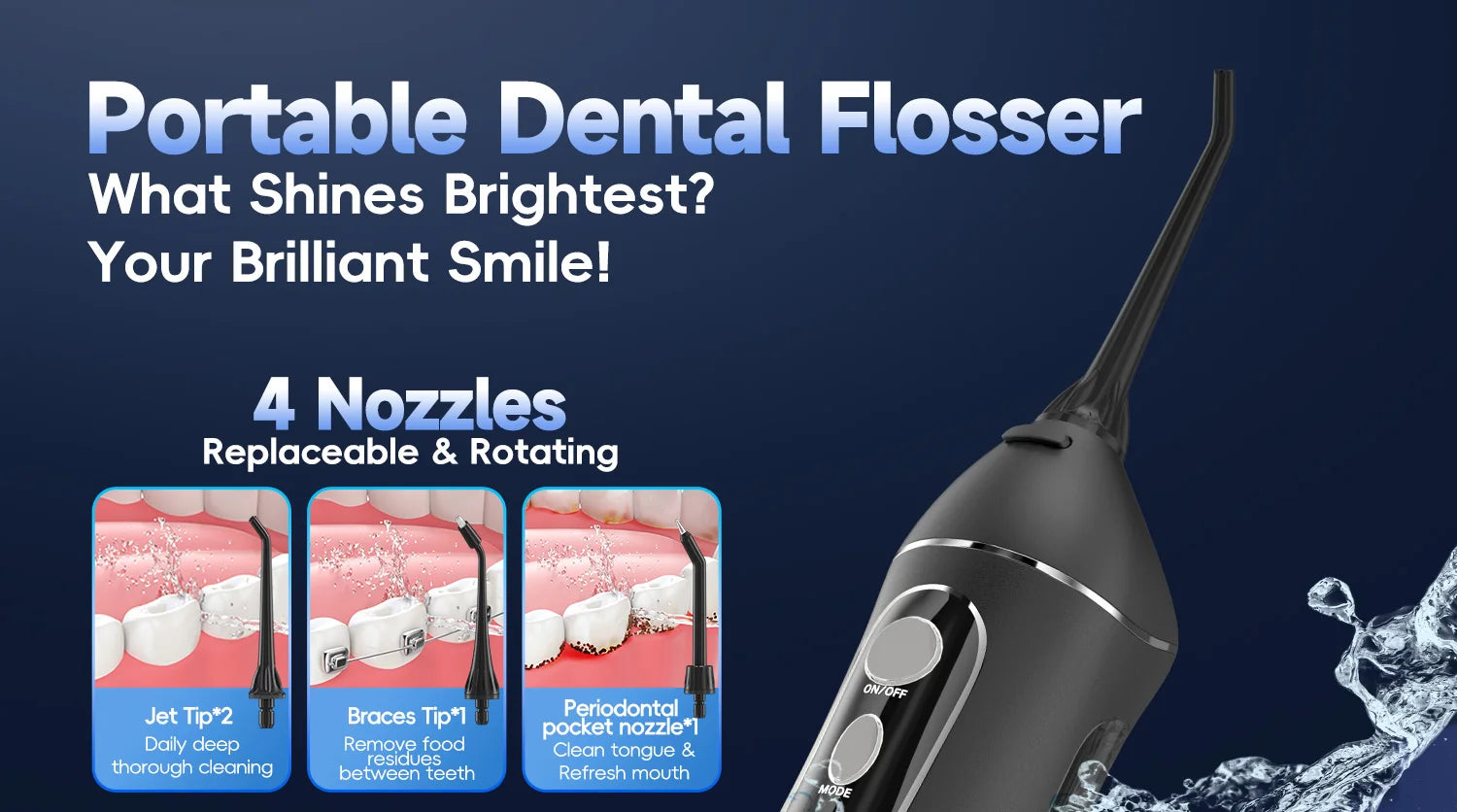 Portable Cordless Water Flosser for Teeth and Gum Health - 10