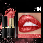 Metallic Pearl Finish Long-Lasting Lipstick