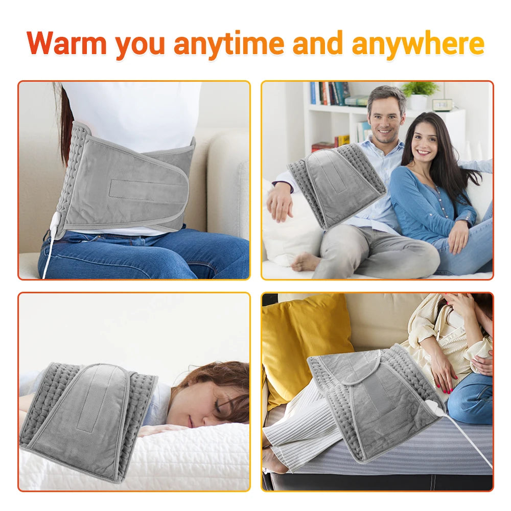 Electric Heated Waist Belt for Back and Abdominal Pain Relief