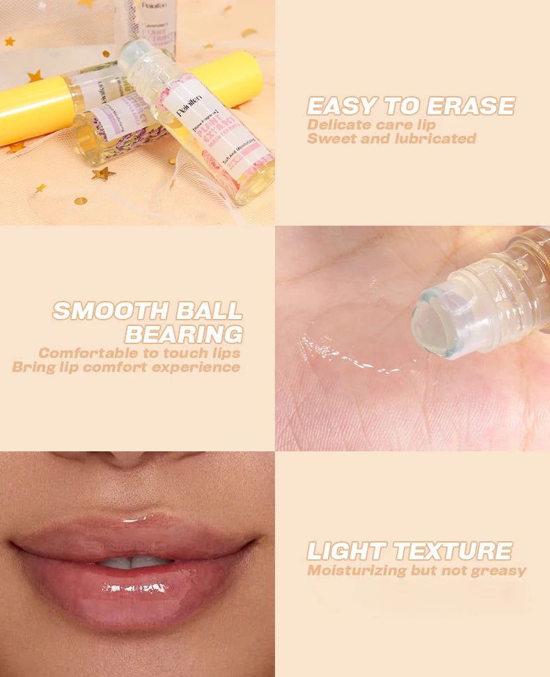 Hydrating Plant Essence Moisturizing Lip Oil Set - 16