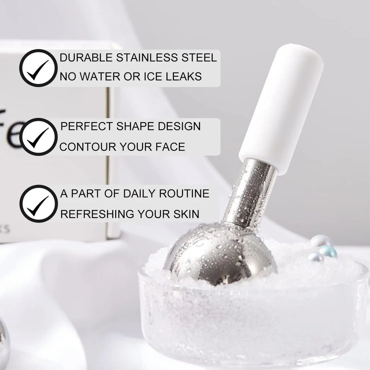 Stainless Steel Cooling Face Globes for Puffiness and Wrinkles