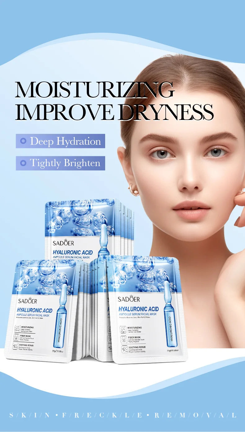 Hydrating Hyaluronic Acid Sheet Masks for Radiant Skin