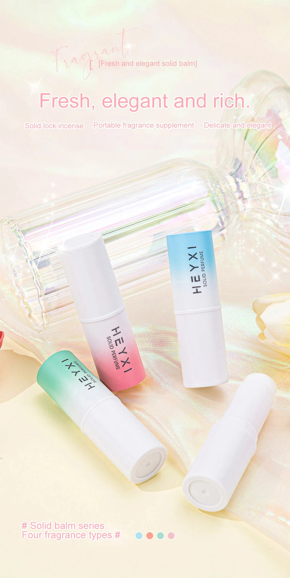 Portable Solid Perfume Balm Set for On-the-Go Fragrance