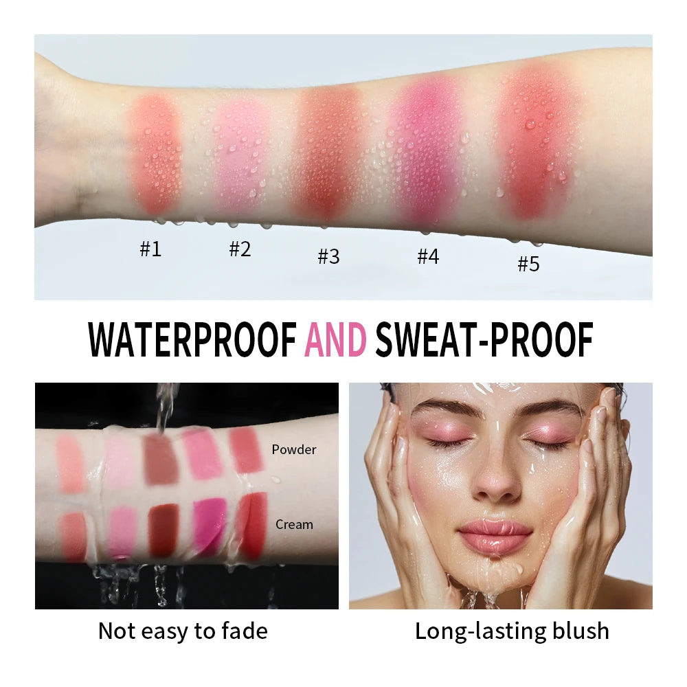 2-in-1 Cream and Powder Face Blush Duo
