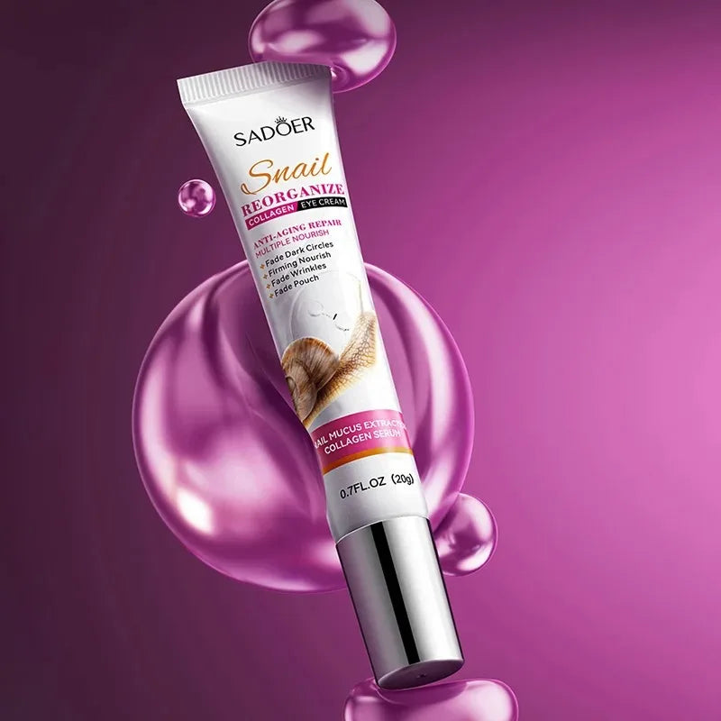 Snail Collagen Anti-Aging Eye Cream for Dark Circles and Puffiness