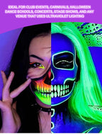 UV Neon Face and Body Paint Palette for Parties and Halloween