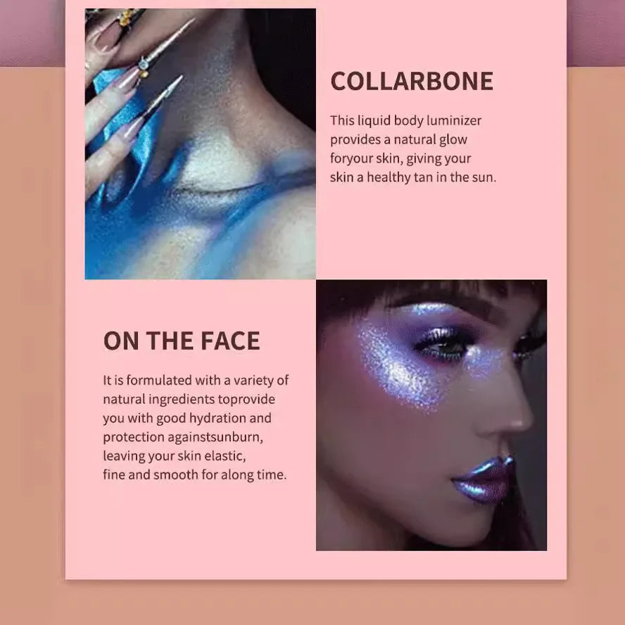 Shimmer Body and Face Glitter Highlighter Spray