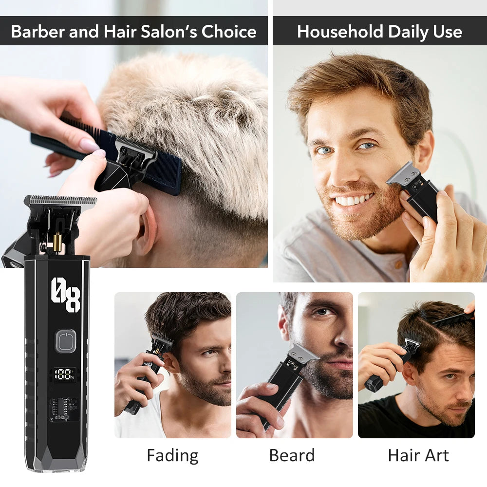 Professional Cordless Hair Trimmer and Detail Grooming Kit - 3