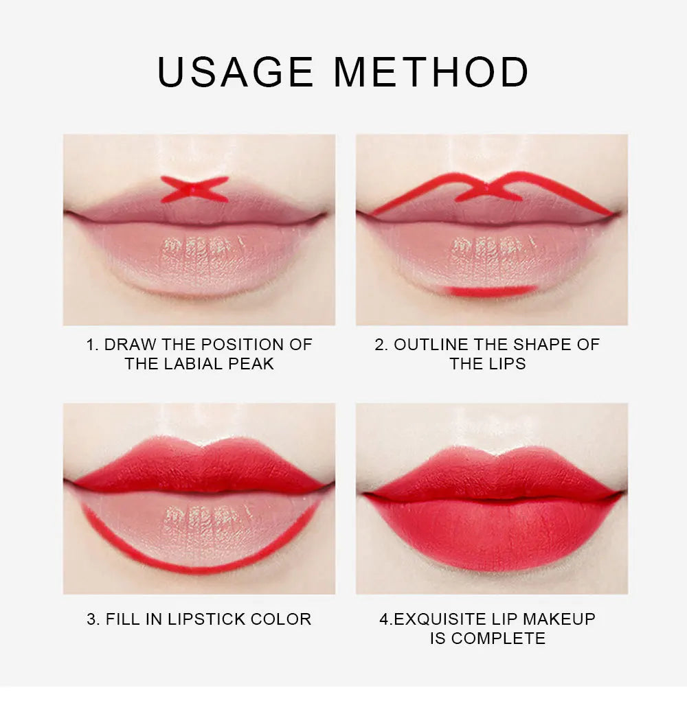 Waterproof Matte Lip Liner Pencil Set