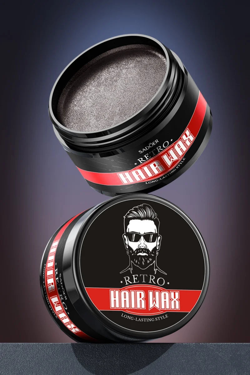 Strong Hold Men's Retro Hair Styling Wax - 9
