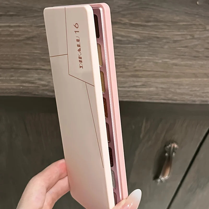 16-Color Versatile Eyeshadow Palette for Day and Evening Looks - 8