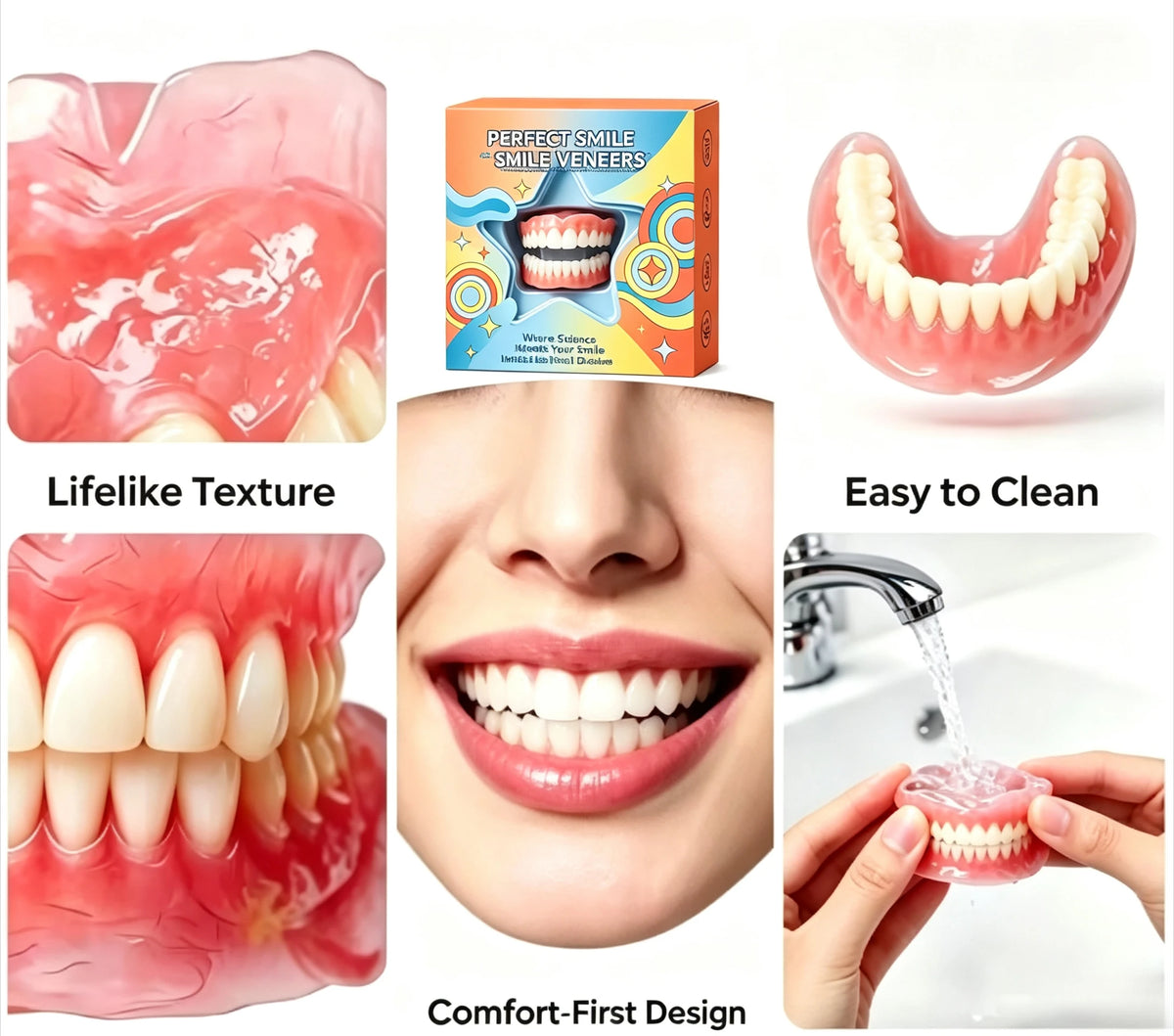 Cosmetic Temporary Smile Veneers for Natural Looking Teeth