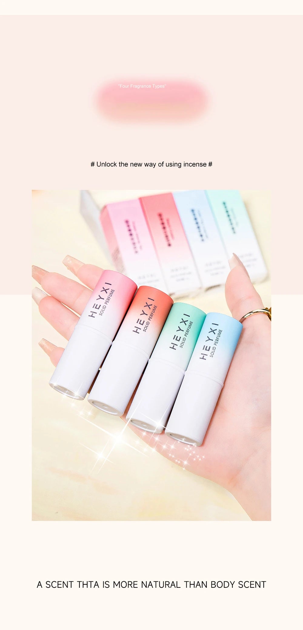 Portable Solid Perfume Balm Set for On-the-Go Fragrance