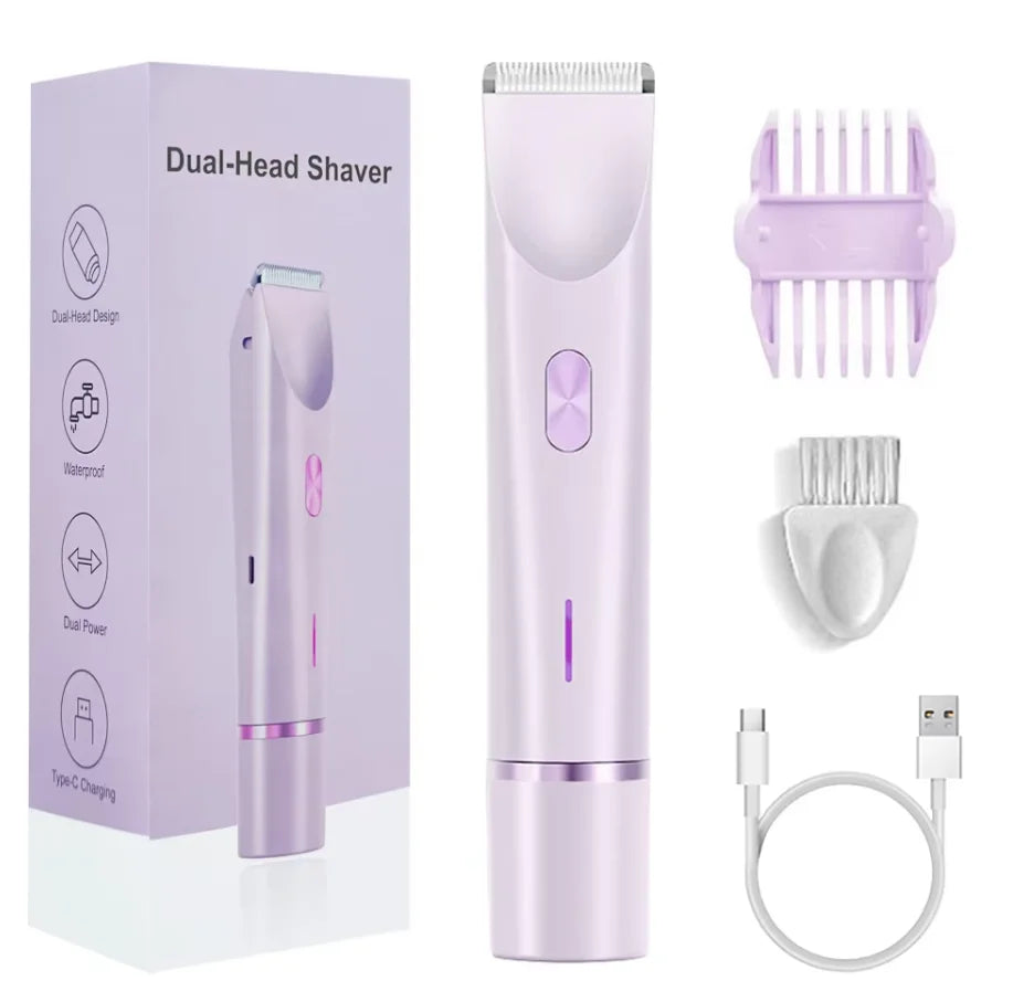 2-in-1 Electric Painless Hair Remover for Face and Body