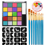 22-Color Professional Oil-Based Face and Body Painting Palette