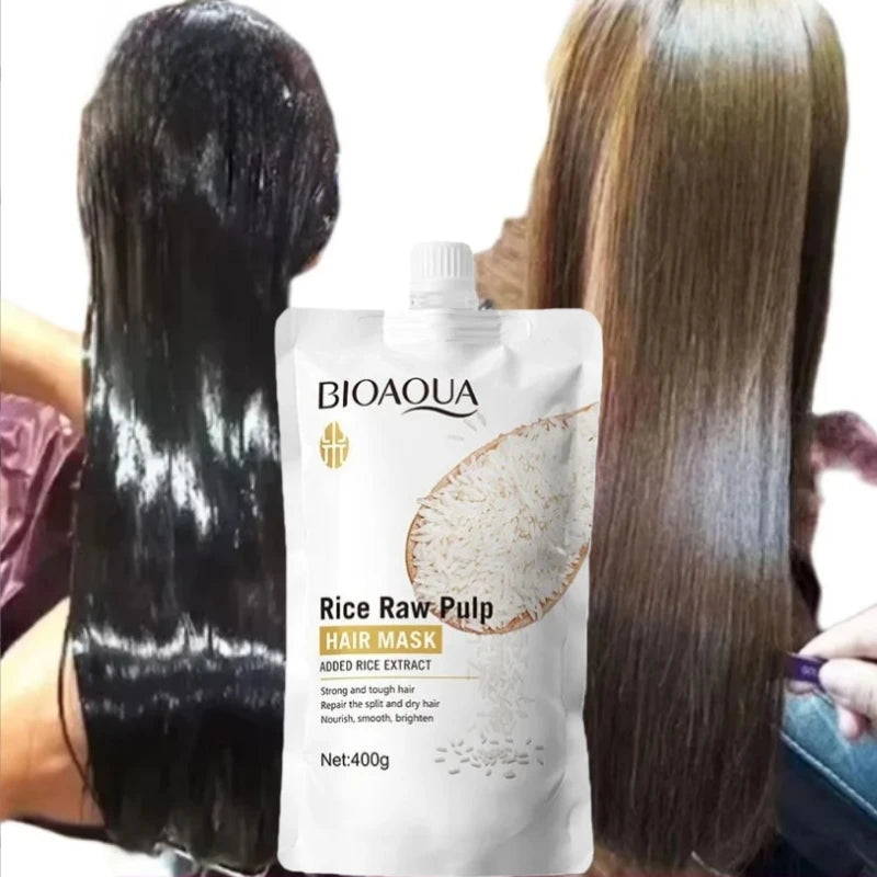 Deep Repairing Rice Hair Mask for Dry and Damaged Hair - 8