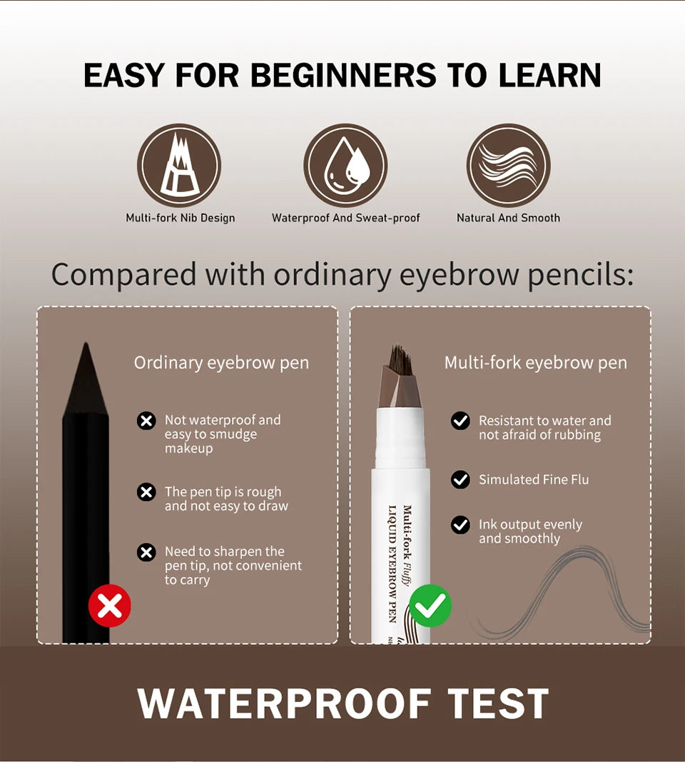 Microblading Multi-Fork Liquid Eyebrow Pen