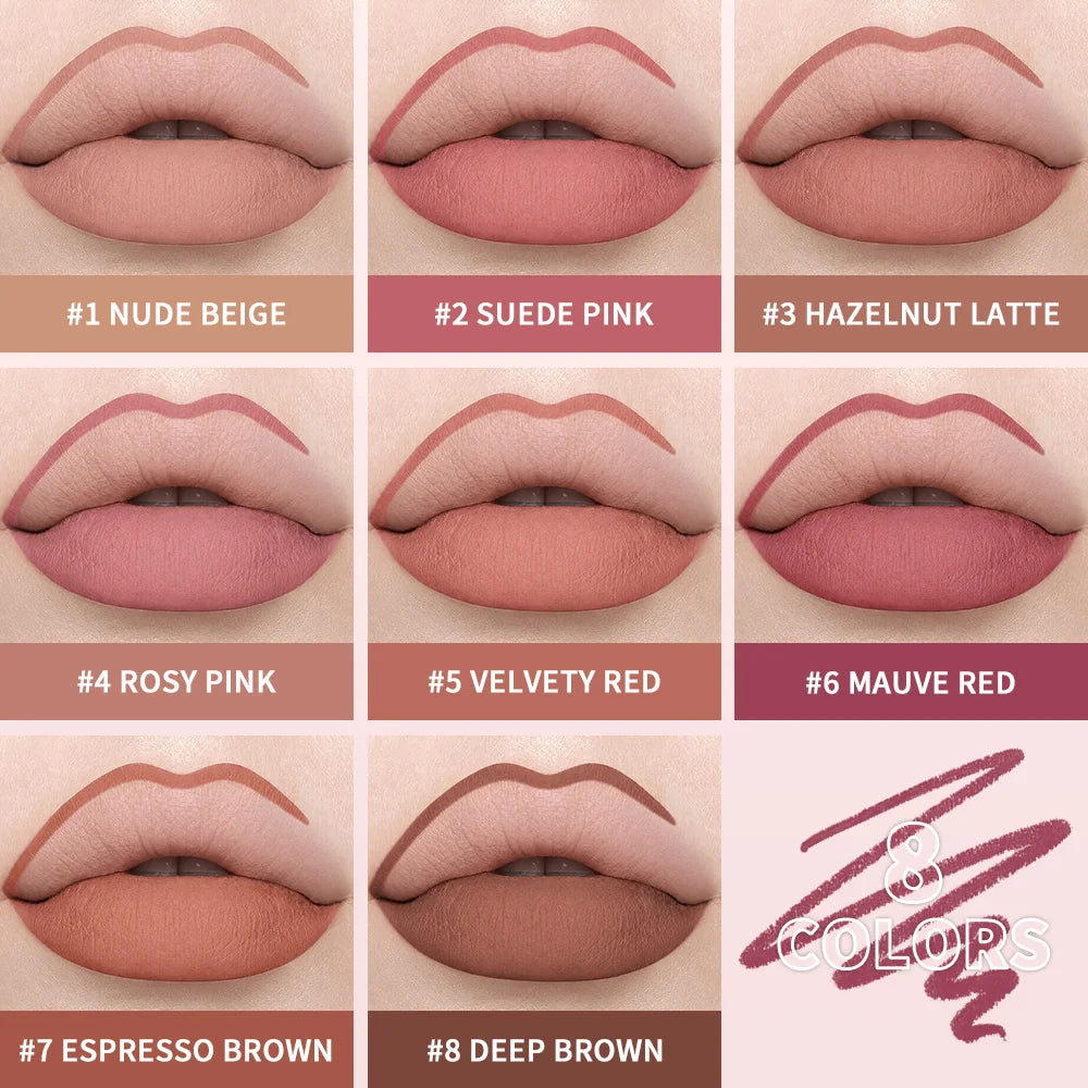 Waterproof Matte Lip Liner Pencil for Long-Lasting Precision