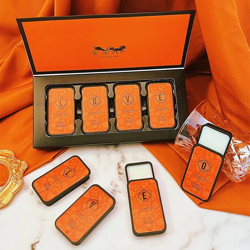 Portable Solid Perfume Balm Set