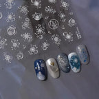 Festive Christmas Holiday Nail Art Decals