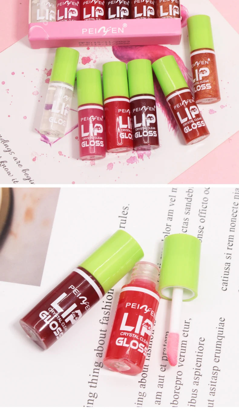 Hydrating Crystal Lip Gloss Set for Smooth Lips - 21