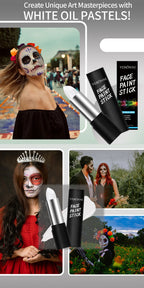 Waterproof Face and Body Paint Sticks for Cosplay and Parties