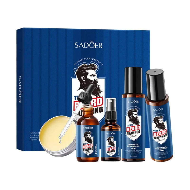 5-Piece Men's Grooming and Beard Care Set