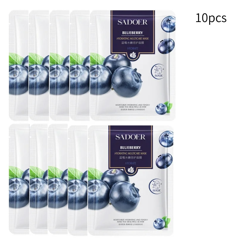 Hydrating Facial Sheet Mask Set for Glowing Skin