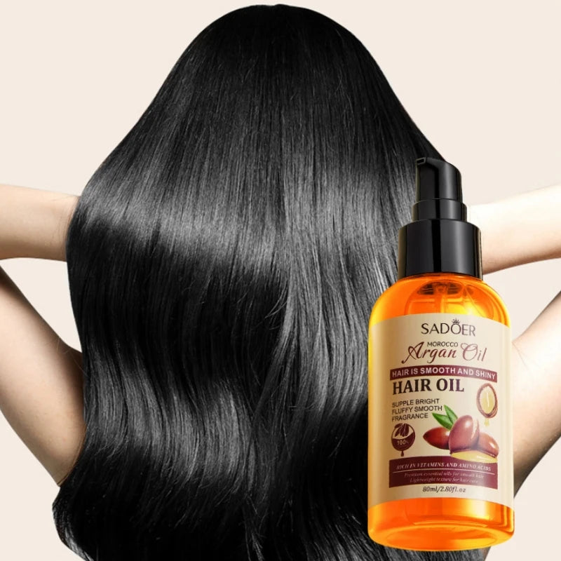 Moroccan Argan Oil Hair Treatment for Dry and Frizzy Hair - 4