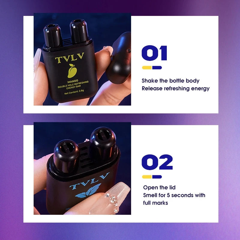 Dual-Hole Refreshing Aromatherapy Energy Inhaler
