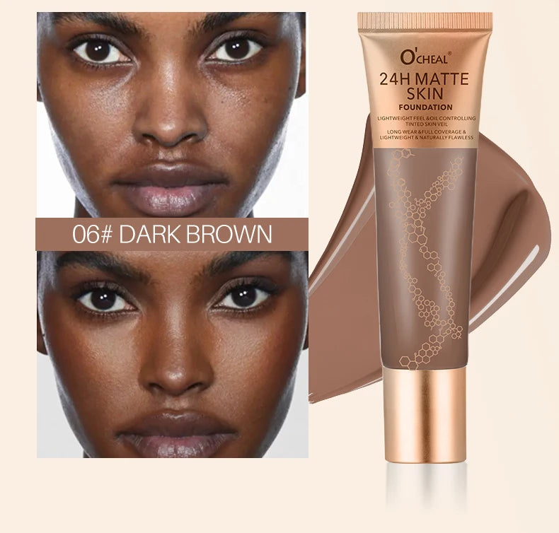 Long-Lasting Waterproof Matte Liquid Foundation