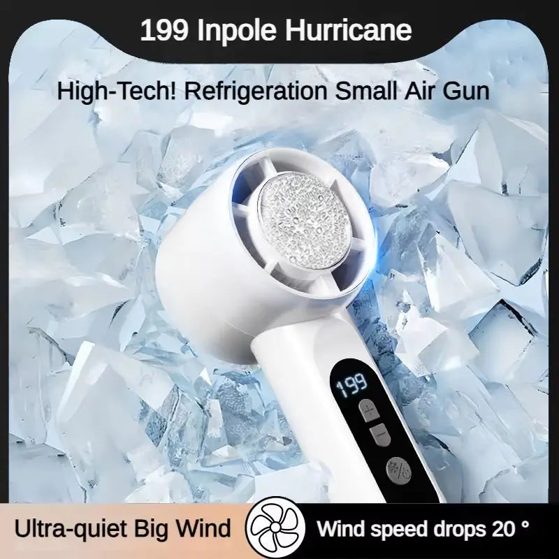 Portable Handheld Ice Cooling Turbo Fan with LED Display