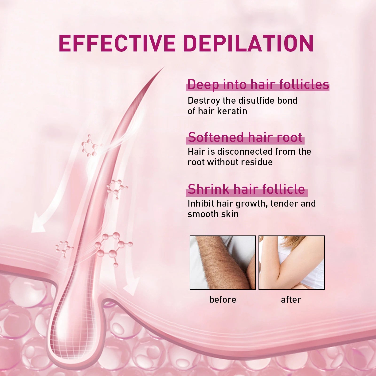 Painless Hair Removal Cream for Sensitive Skin - 5