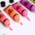Neon UV Glow Face and Body Paint for Parties and Festivals