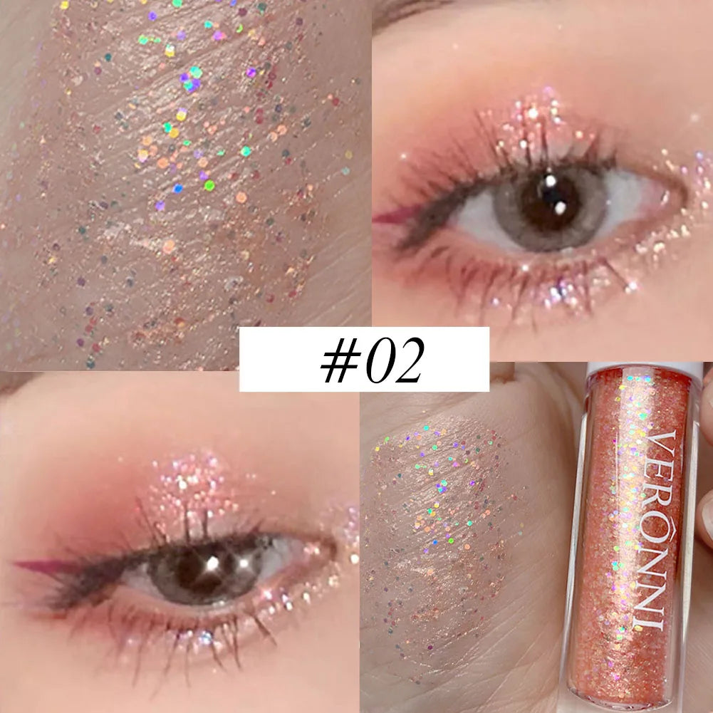 Waterproof Shimmer Liquid Glitter Eyeshadow - 15