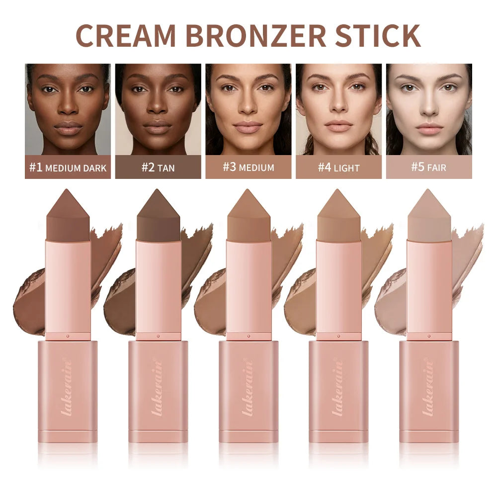 Cream Bronzer and Contour Stick for Sculpted Face - 1
