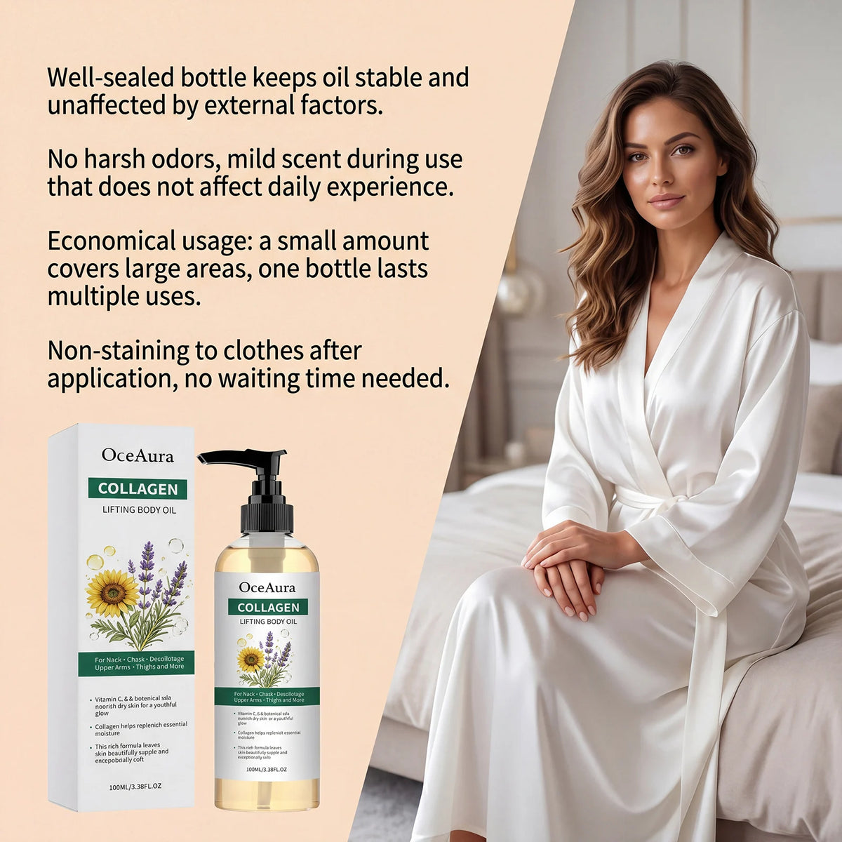 Collagen Nourishing Body Oil for Smooth Hydrated Skin