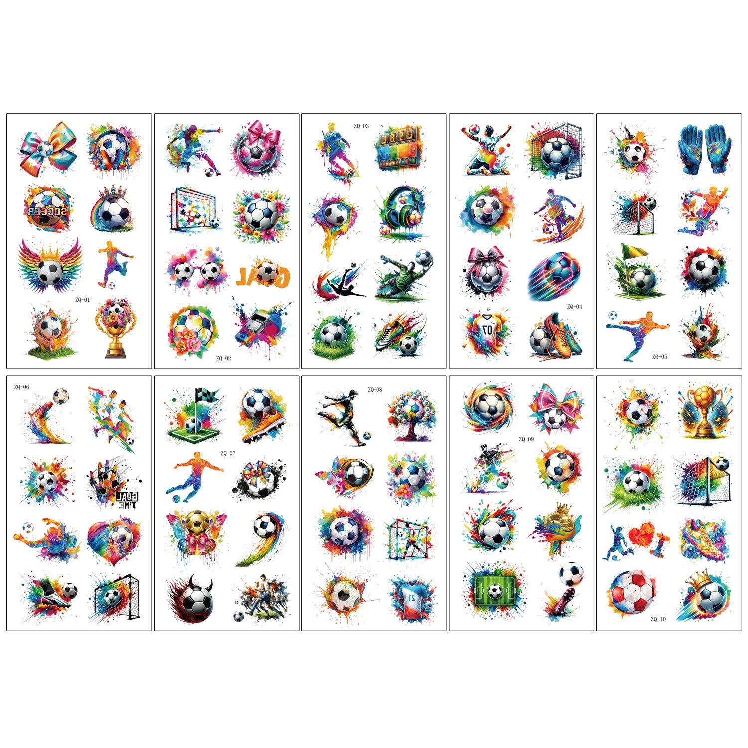 Soccer Temporary Tattoos for Kids Birthday Parties - 14