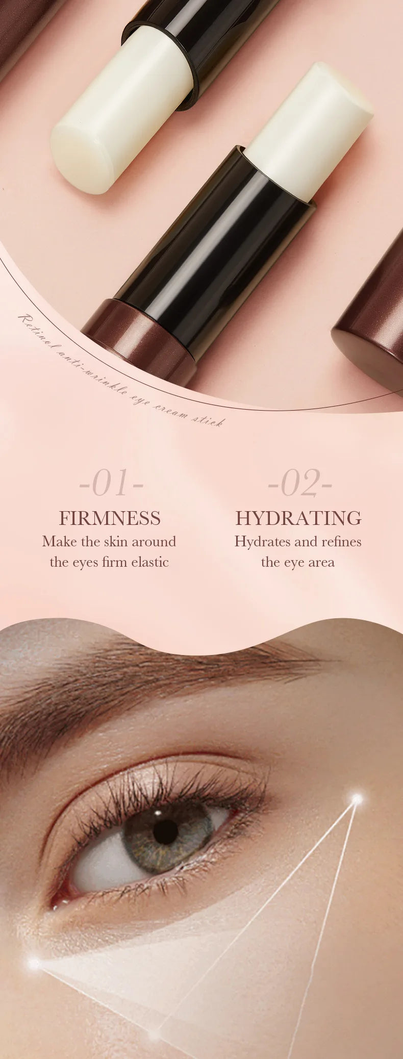 Retinol Anti-Wrinkle Eye Cream Stick for Dark Circles