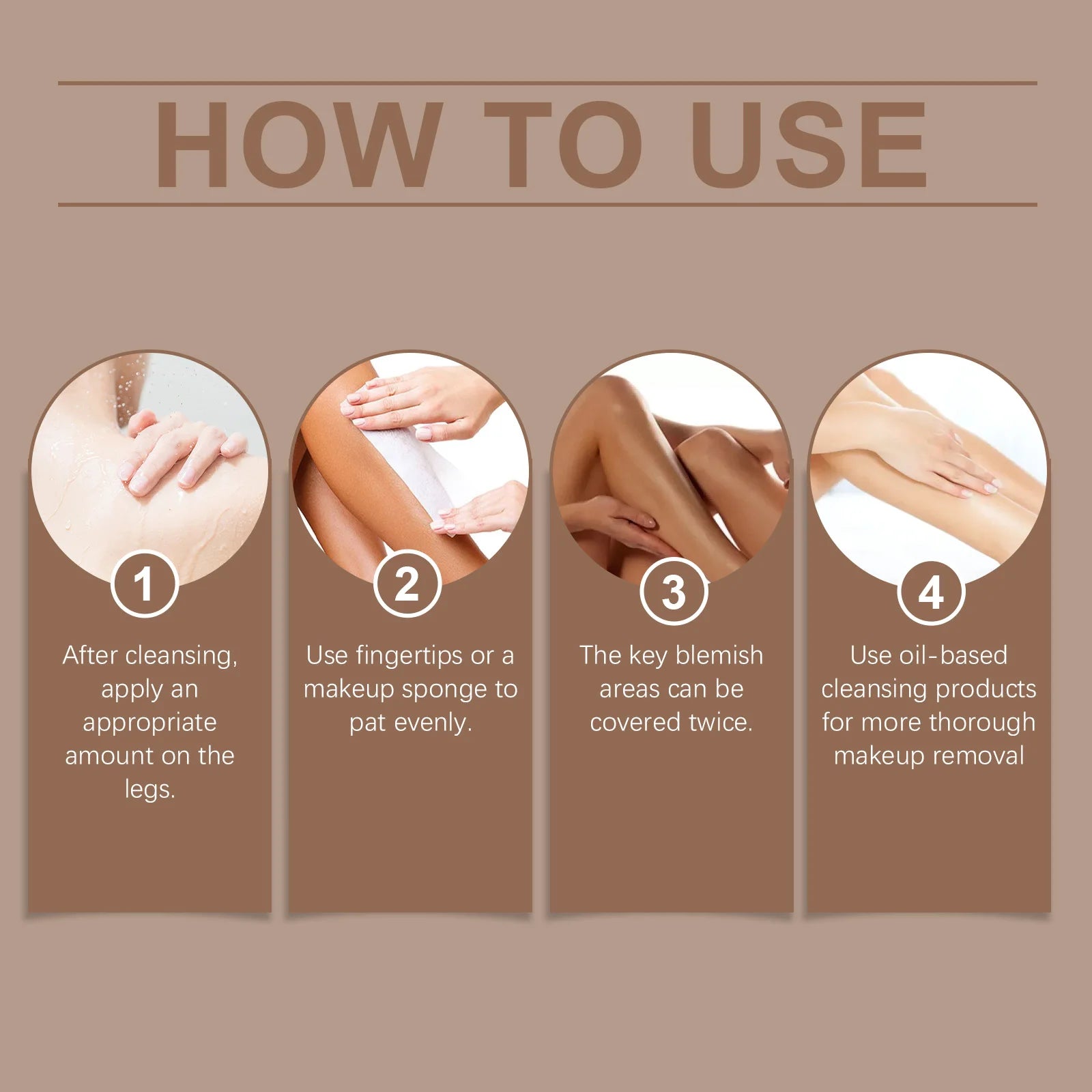 Waterproof Leg Makeup and Concealer Cream - 13