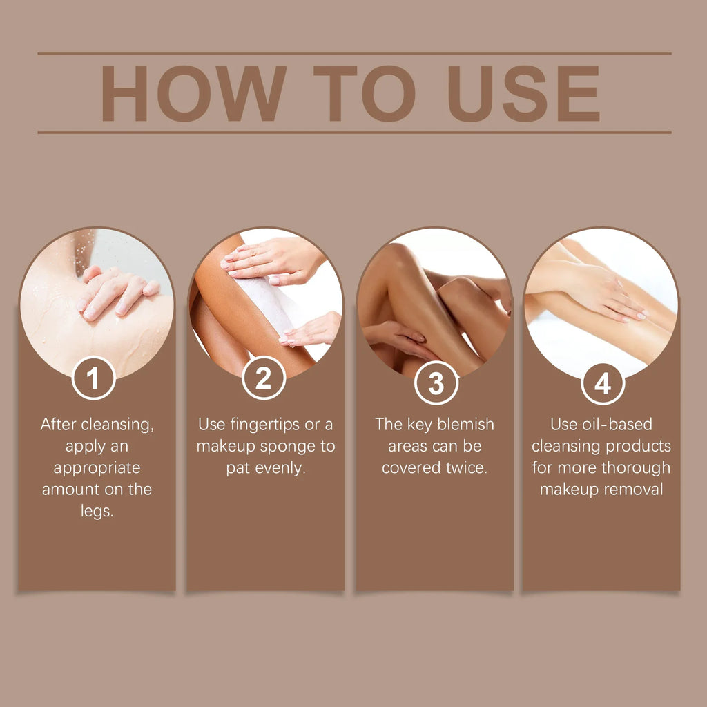 Waterproof Leg Makeup and Concealer Cream
