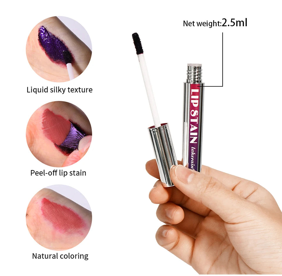 Waterproof Peel-Off Lip Stain Set - 14