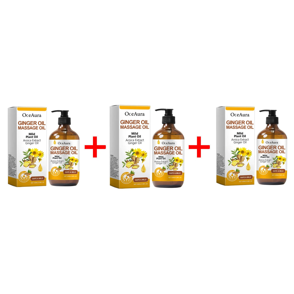 Relaxing Ginger Body Massage Oil for Muscle Relief