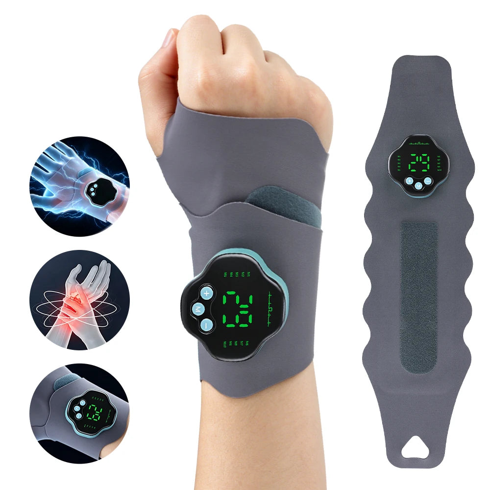 Electric Microcurrent Wrist Massager for Pain Relief