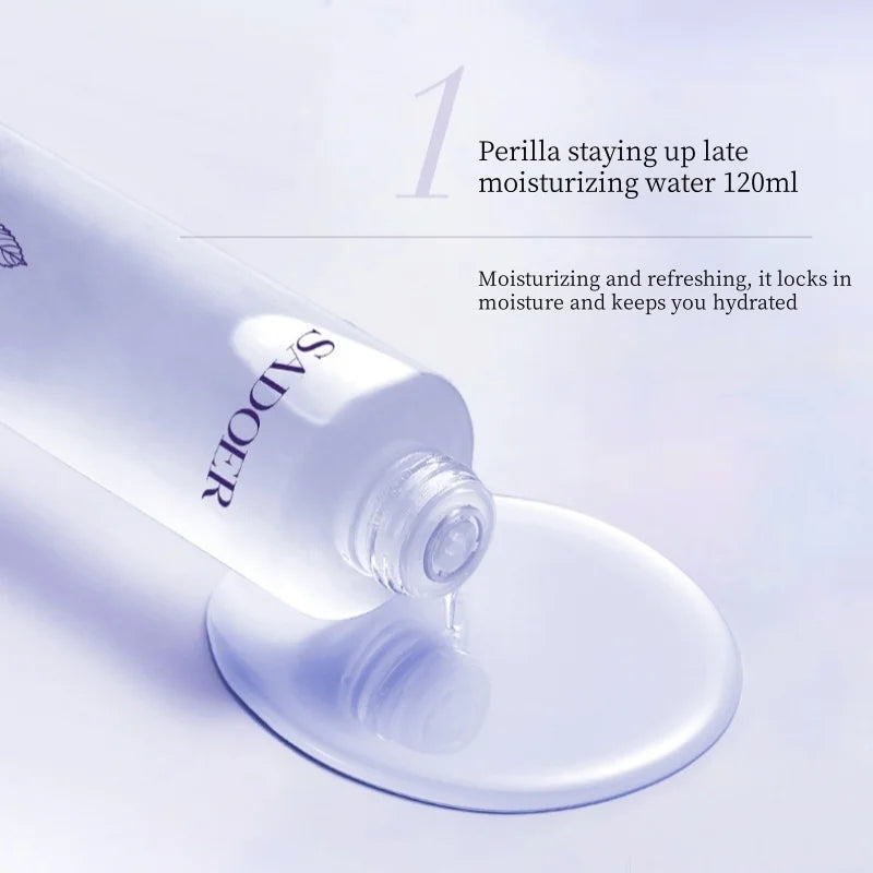 Perilla Overnight Skin Hydrating and Repair Skincare Set - 7