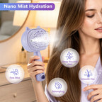 3-in-1 Hydrating Steam Hair Brush and Scalp Massager
