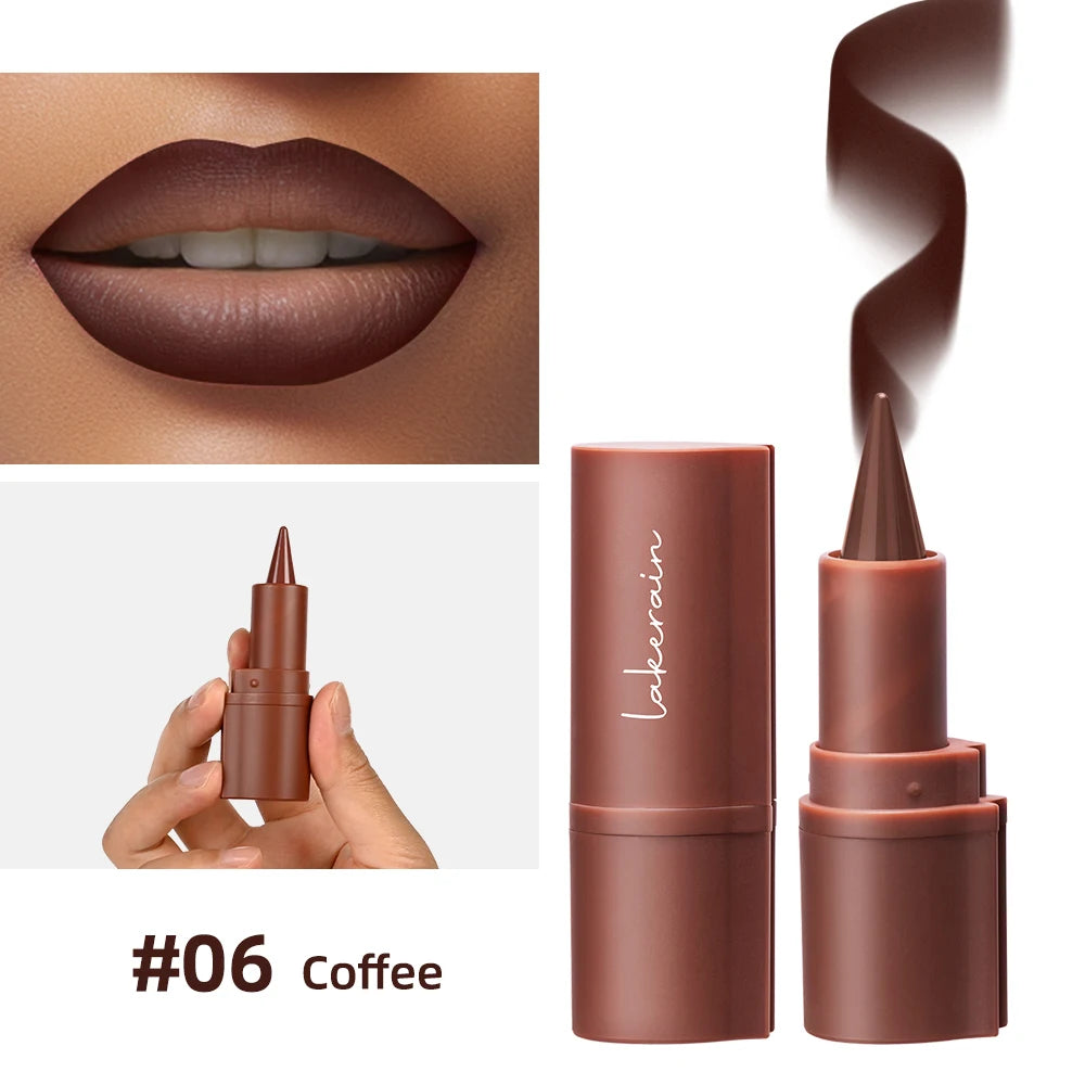 2-in-1 Waterproof Matte Lip Liner and Lipstick Crayon